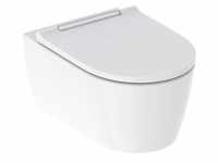 Wand-Tiefspül-WC Set mit WC-Sitz „One“ geschlossene Form 54 cm in weiß alpin
