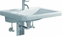 Geberit 128557000, Geberit Wandwaschtisch "Renova Comfort Square", rechteckig 55 &times;