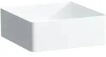 Waschtisch-Schale LIVING Saphirkeramik 360x360x130 quadratisch ohne Hahnloch ohne