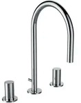 3-Loch Waschtischmischer Kartell Schwenkauslauf Ausladung 166 mm ohne...