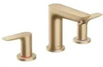 Hansgrohe Talis E 3-Loch Waschtischarmatur Brushed Bronze, Ausladung 112 mm,