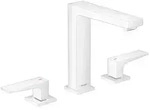 Hansgrohe Metropol 3-Loch Waschtischarmatur 160 mit Hebelgriffen und Push-Open