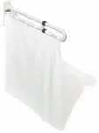 Duschspritzschutz der Serie 801, Polyamid, Stange 940 mm lang, Gesamth: mit...