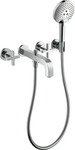 Hansgrohe 39447000, Hansgrohe AXOR Citterio 3-Loch Wannenarmatur Chrom, Ausladung 222