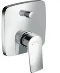 Hansgrohe Wannenmischer Unterputz Metris F-Set eckig chr.m.Sicherungskombination