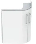 Geberit Renova Compact Unterschrank f&uuml;r Eckwaschtisch, wei&szlig;, 69 x 60,4 x 55 cm, mit