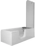 Conforma Badewanne Combo 170 x 75 cm Einstieg links Acryl Wei&szlig; Hochglanz