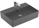 Villeroy & Boch Aufsatzwaschbecken Memento 2.0, Graphite CeramicPlus,...