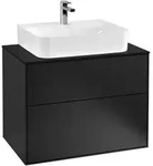 Villeroy & Boch Waschbeckenunterschrank Finion G09, eckig, Black Matt Lacquer,...