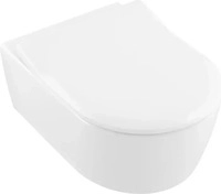 Villeroy & Boch 9M87S101, Villeroy & Boch WC-Sitz SlimSeat Avento, oval, wei&szlig; Alpin,
