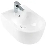 Villeroy & Boch Avento Bidet Wandh&auml;ngend 370x530mm Oval Wei&szlig; Alpin CeramicPlus
