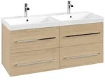 Villeroy & Boch Avento Waschbeckenunterschrank, Holz, 1180x514x484 mm, Eckig,