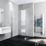 Kermi Duschdesign Walk-In-Duschkabine WALK-IN Wall mit beweglichem Fl&uuml;gel links