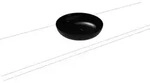 Kaldewei MIENA Waschtisch-Schale, rund, 450 mm Durchmesser, schwarz, Perl-Effekt,