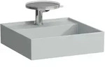 Handwaschbecken Kartell &bull; 460x460x150 1 Hahnloch ohne &Uuml;berlauf wei&szlig;