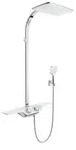 Kludi COCKPIT Discovery Thermostat Dual Shower System chrom - Wandmontage mit Ablage