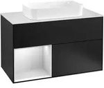 Villeroy & Boch Finion Waschbeckenunterschrank G24, 1000x603x501mm, Black Matt