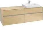 Villeroy & Boch Waschbeckenunterschrank Collaro, Eckig Nordic Oak,...