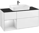 Villeroy & Boch Waschbeckenunterschrank Finion G41, Glossy White Lacquer,