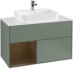 Villeroy & Boch Finion Waschbeckenunterschrank G36 1000x603x501mm Olive Matt