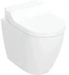 Geberit Stand-Dusch-WC Komplettanlage AquaClean &bdquo;Tuma&ldquo; Comfort in Glas wei&szlig;,