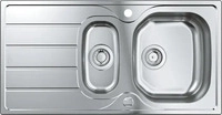Grohe 31564SD1, Grohe Edelstahlsp&uuml;le K200 31564_1, mit Abtropffl&auml;che, Modell: K200