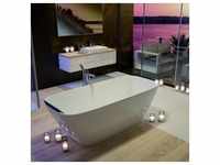 Hoesch Badewanne „Lasenia“ freistehend oval 180 × 90 cm in Weiß Matt