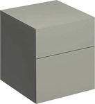 Geberit 500504001, Geberit Xeno&sup2; Seitenschrank mit zwei Schubladen, greige, 45...