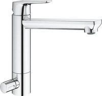 Grohe 31696000, Grohe Einhand-Sp&uuml;ltischbatterie BauEdge 31696, mittelhoher Auslauf,