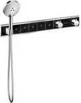 Hansgrohe RainSelect Thermostat Unterputz, 5 Verbraucher, schwarz/chrom, mit
