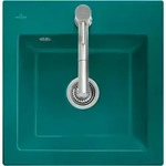 Villeroy & Boch Subway 50 S Einbausp&uuml;le, 525 x 510 mm, Almond CeramicPlus