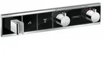 Hansgrohe RainSelect Thermostat Unterputz f&uuml;r 2 Verbraucher schwarz/chrom