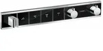 Hansgrohe RainSelect Thermostat Unterputz f&uuml;r 4 Verbraucher Schwarz/Chrom