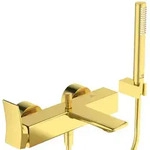 Ideal Standard Badearmatur Aufputz Conca, Stab-Handbrause, Brushed Gold
