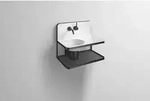 Alape Waschplatz Steel19 PN, wandh&auml;ngend, rechteckig, 600x497x360 mm