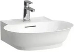 Handwaschbecken THE NEW CLASSIC 450x500x140 1 Hahnloch mit &Uuml;berlauf wei&szlig;