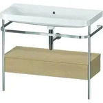 Duravit Waschtischunterschrank c-shaped Set mit Metallkonsole und Schubkasten