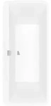 Villeroy & Boch Squaro Edge 12 Badewanne Freistehend, Stone White, 1800 x 800 mm