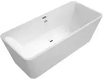 Villeroy & Boch freistehende Badewanne Squaro Edge 12, 1800x800 mm, Stone White,