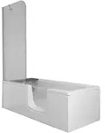Conforma Badewanne Combo 170 x 75 cm Einstieg rechts Aqua Soft Acryl Wei&szlig; Hochglanz