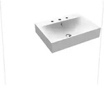 Kaldewei SILENIO Wandwaschtisch, alpinwei&szlig; matt, 600x460 mm, 120 mm Randh&ouml;he, mit