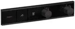 Hansgrohe RainSelect Thermostat Unterputz f&uuml;r 2 Verbraucher, Mattschwarz