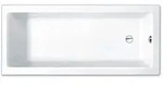 repaBAD Badewanne &bdquo;Genf Mono&ldquo; rechteck 1800 &times; 800 mm, Fu&szlig;ablauf in Wei&szlig;