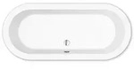 repaBAD Badewanne &bdquo;Livorno Oval F&ldquo; freistehend oval 1800 &times; 800 mm, Mittelablauf