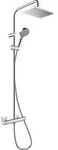 Hansgrohe Vernis Shape Showerpipe 230 1jet EcoSmart+ mit Thermostat, Chrom, 426 mm