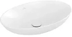 Villeroy & Boch Aufsatzwaschbecken Loop & Friends, oval, Stone White CeramicPlus, 620