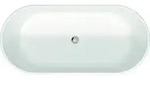 Duravit Badewanne &bdquo;D-Neo&ldquo; freistehend oval 1600 &times; 750 mm, Mittelablauf mit