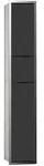 G&auml;ste-WC-Modul asis 150 Unterputz, 964 mm, chrom / schwarz Doppelfach mit Boden, mit