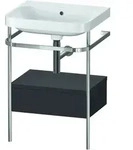 Duravit Waschtischunterschrank c-shaped Set mit Metallkonsole und Schubkasten