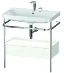 Duravit Waschtischunterschrank c-shaped Set mit Metallkonsole und Schubkasten